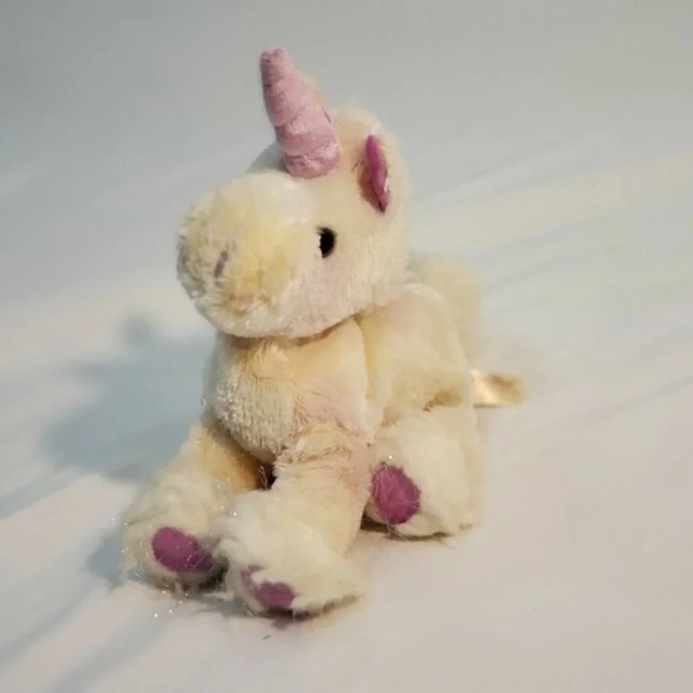Plush Unicorn Dan Dee Collectors Choice purple pink Sparkle‎ Stuffed 9” Animal